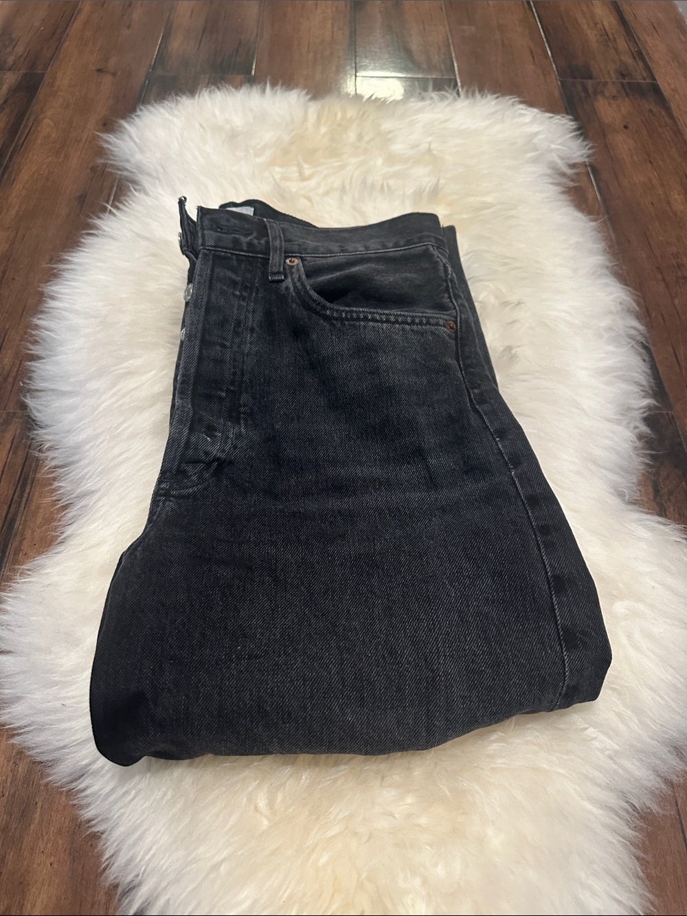 Worn once distressed jeans